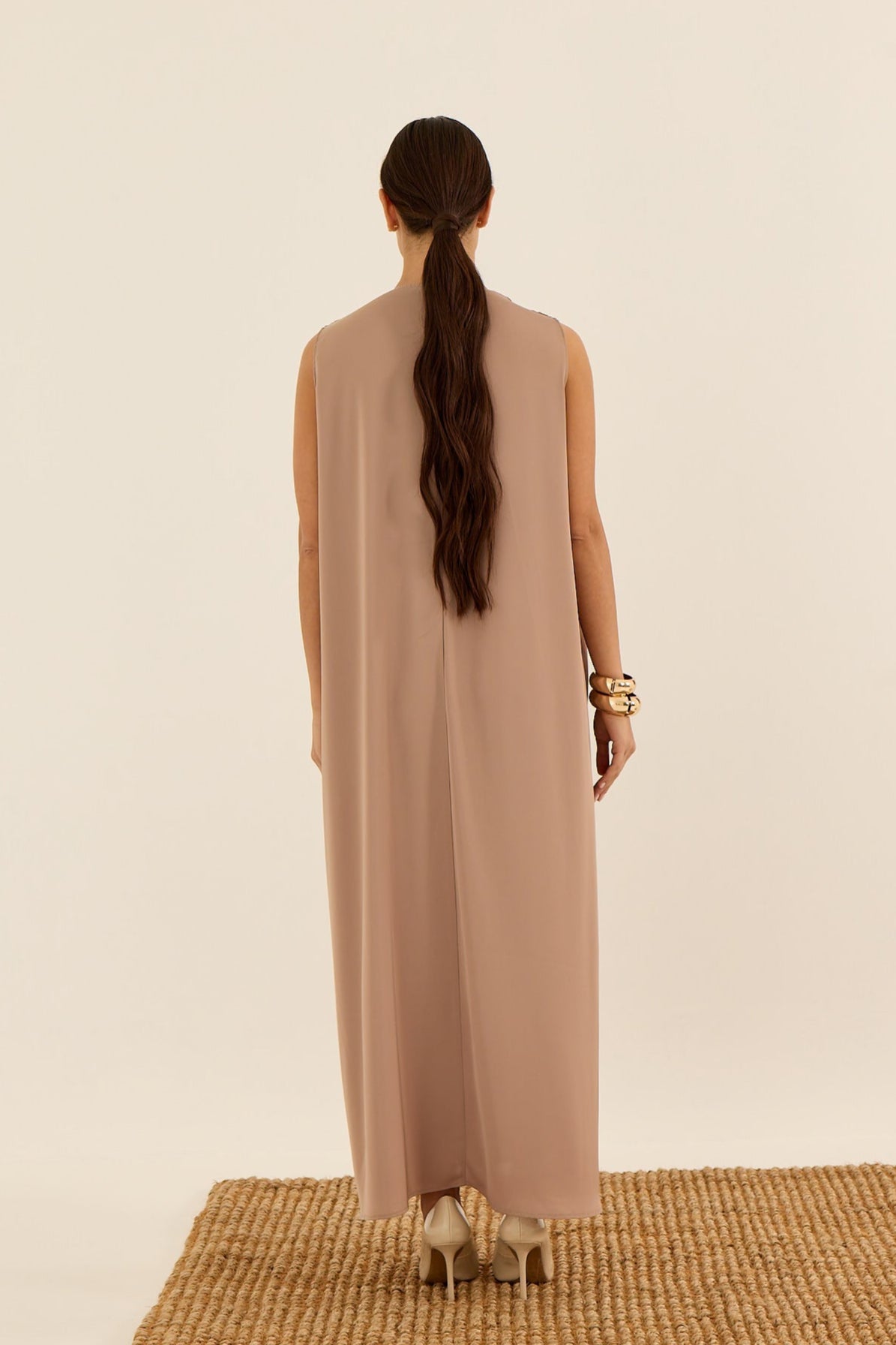 SÜTLÜ KAHVE DUBAİ İPEĞİ İÇ ELBİSE