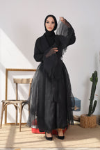 BORCELLA SİYAH ABAYA