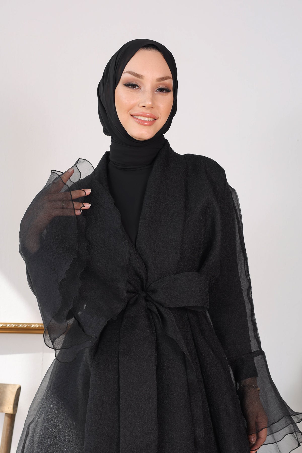 BORCELLA SİYAH ABAYA