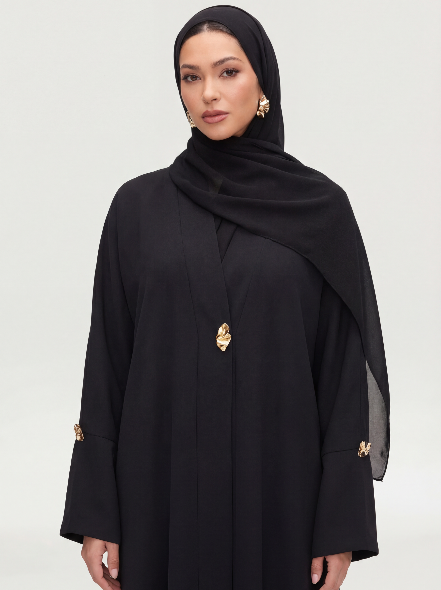 SELİRA SİYAH ABAYA SET
