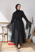 BORCELLA SİYAH ABAYA