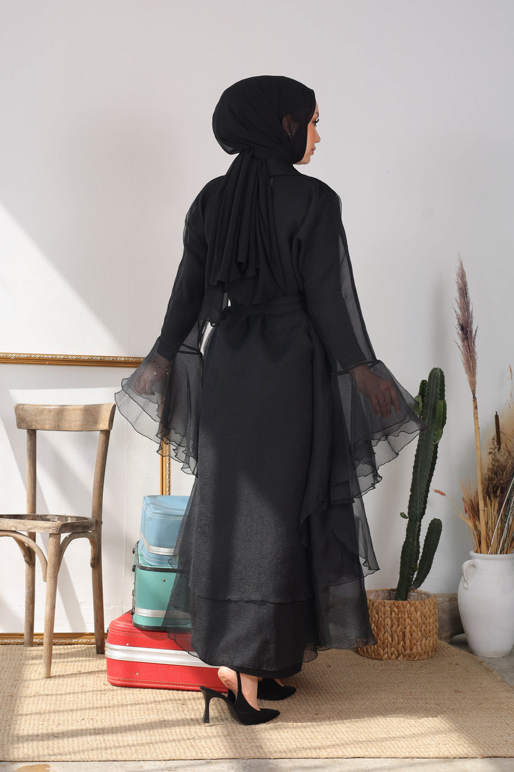 BORCELLA SİYAH ABAYA