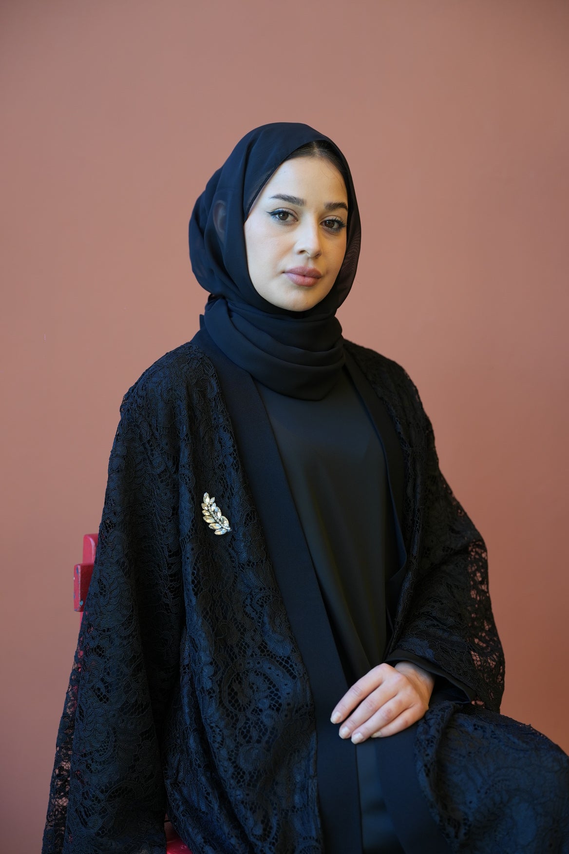 Moonlight Dantel Abaya