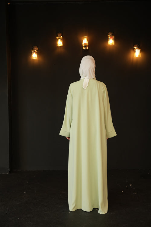 Almira Nervürlü Abaya