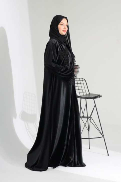 RUWAİS KADİFE ABAYA