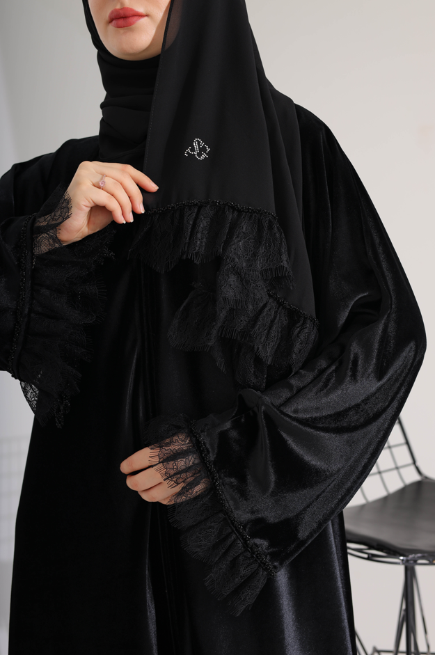 RUWAİS KADİFE ABAYA