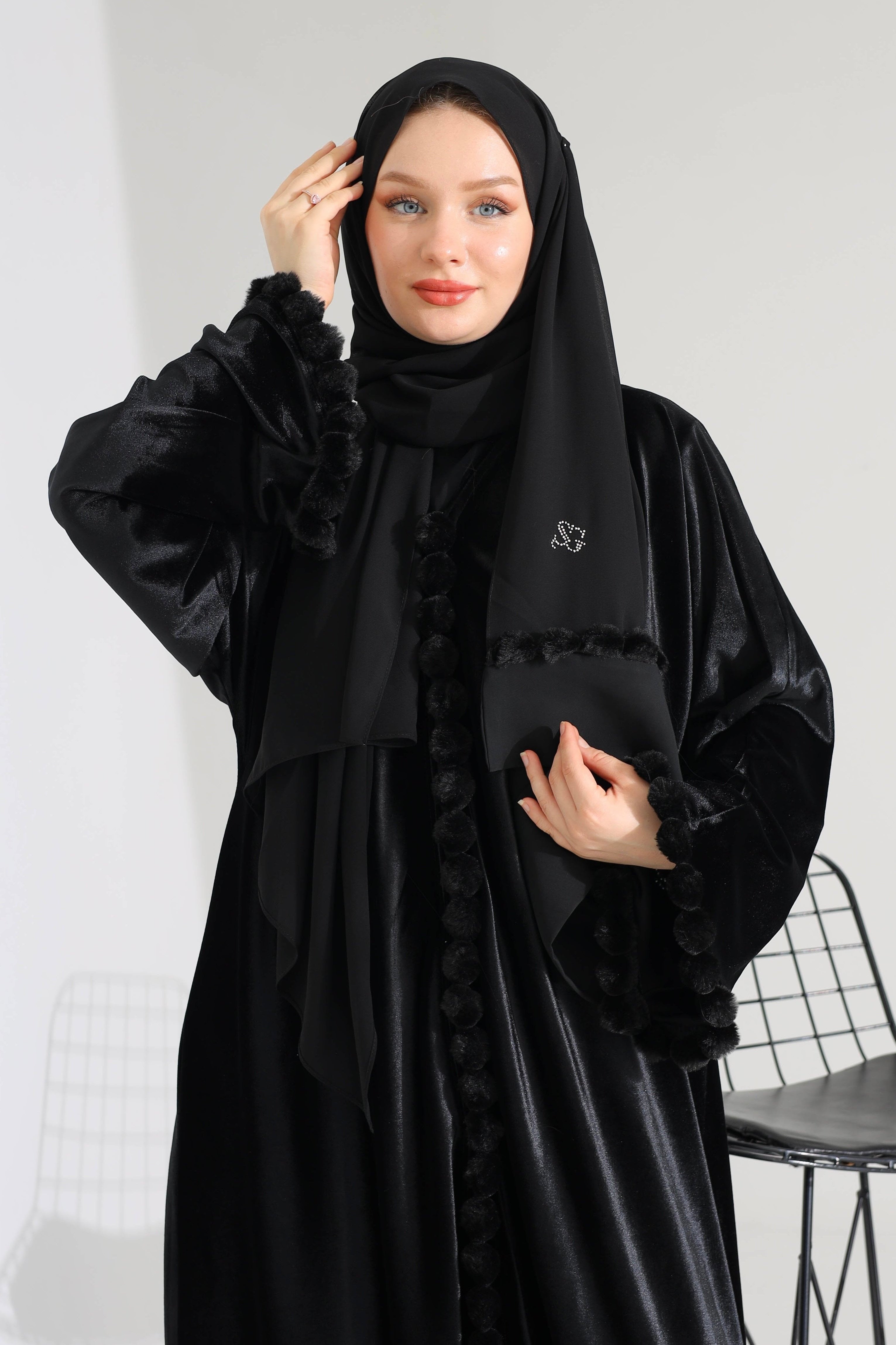 OASİS KADİFE ABAYA