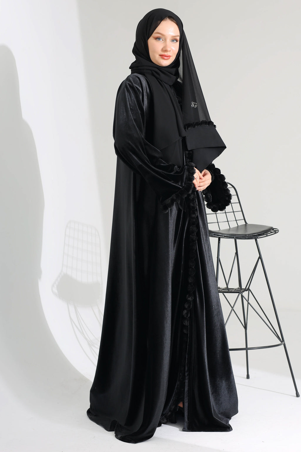 OASİS KADİFE ABAYA
