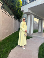 FLOWERS ABAYA SET