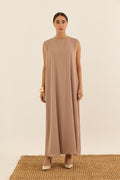 SÜTLÜ KAHVE DUBAİ İPEĞİ İÇ ELBİSE