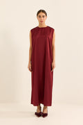 KIRMIZI DUBAİ İPEĞİ İÇ ELBİSE