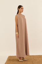 SÜTLÜ KAHVE DUBAİ İPEĞİ İÇ ELBİSE