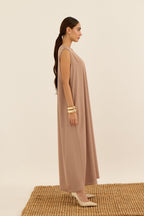 SÜTLÜ KAHVE DUBAİ İPEĞİ İÇ ELBİSE