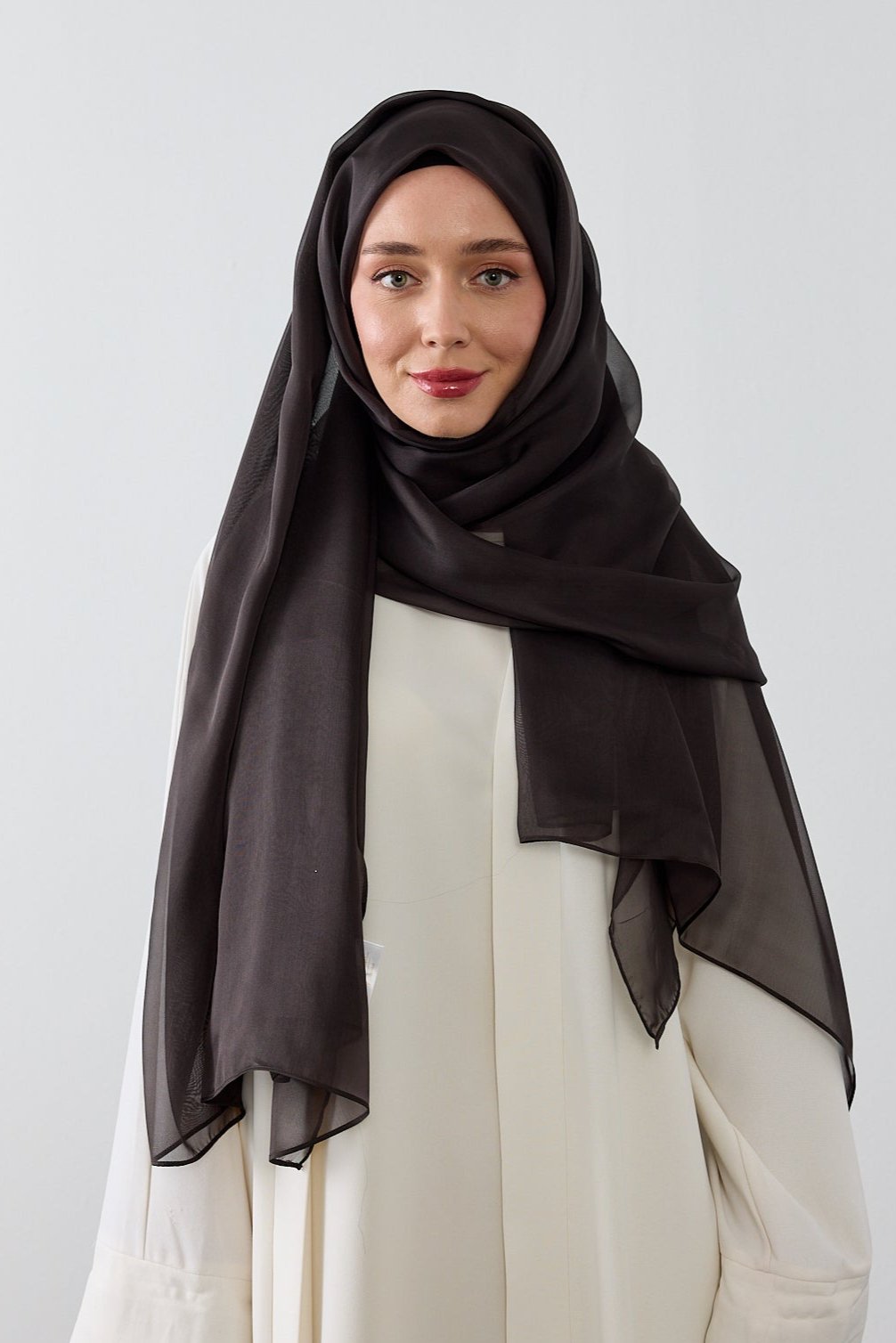 BRONZ SAF İPEK ŞAL