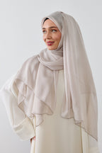 AÇIK GRİ SAF İPEK ŞAL