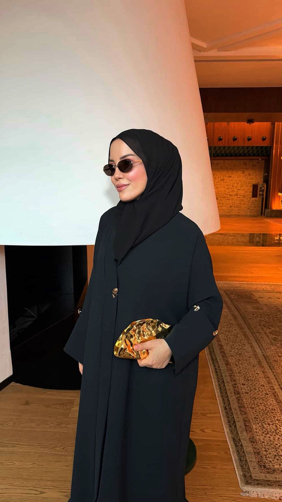 SELİRA SİYAH ABAYA SET