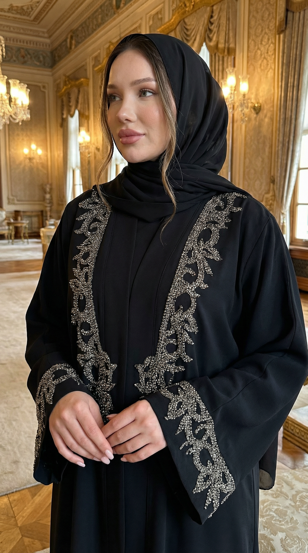 NEW ELEGANT ABAYA SET