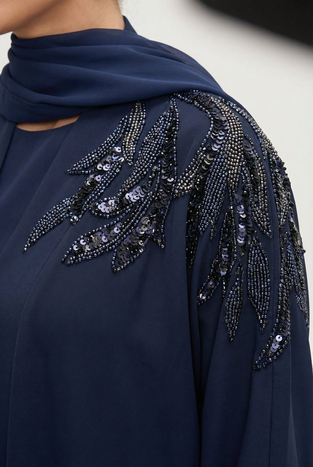 SAFİRA LACİVERT ABAYA