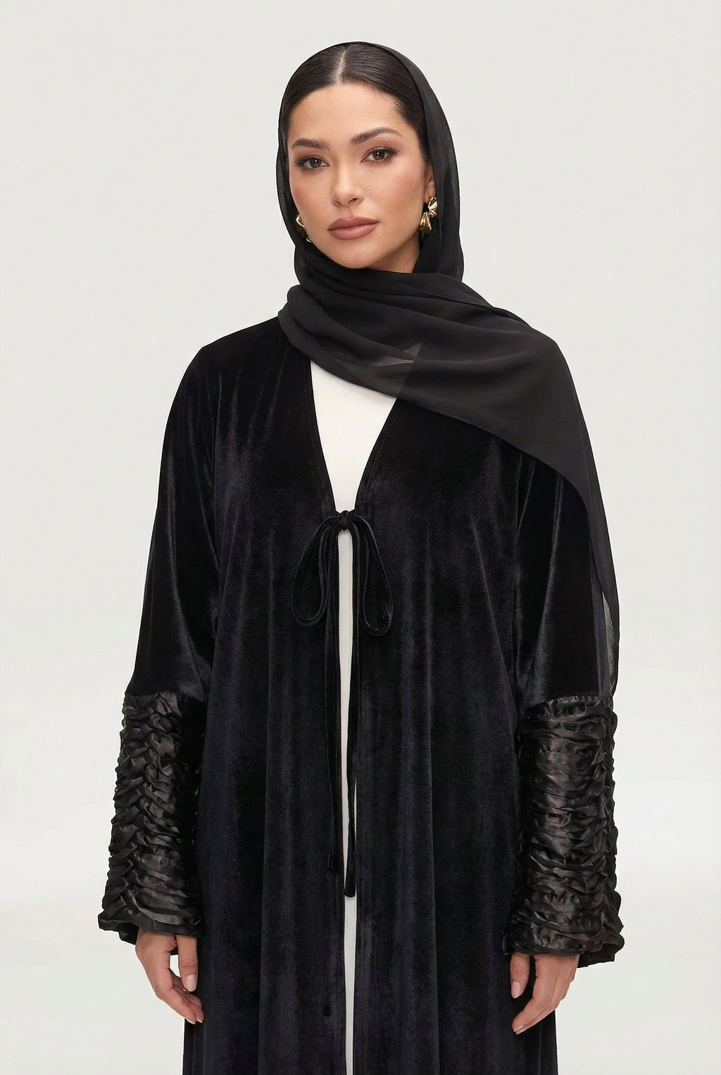 Kadife Lavera Abaya