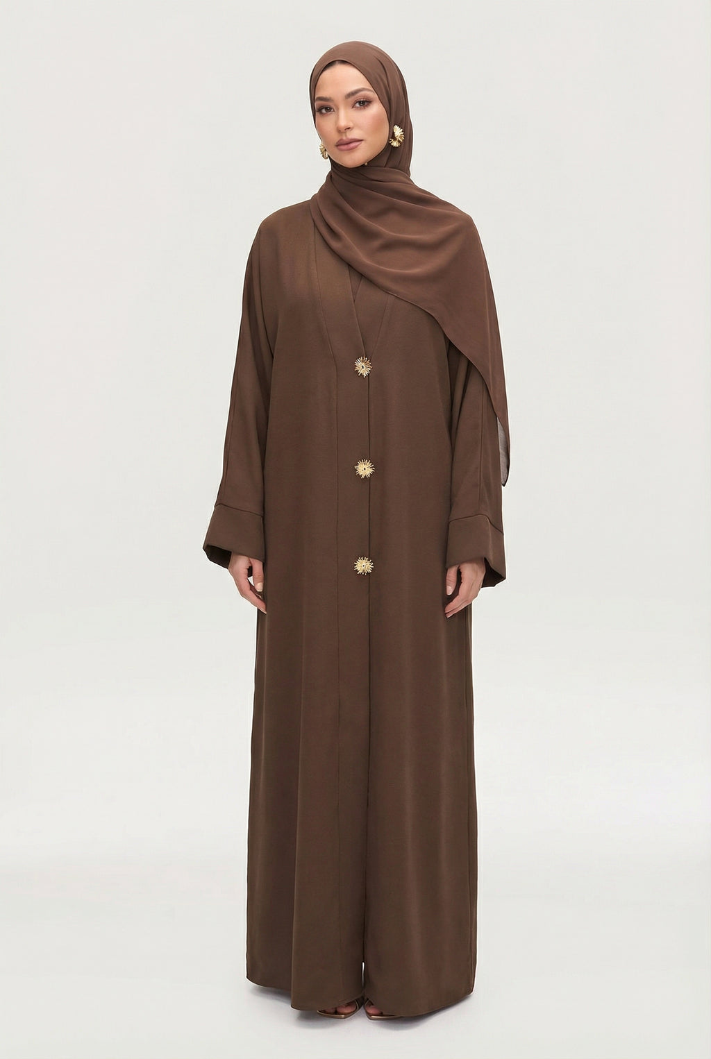 Kahve Shine Abaya