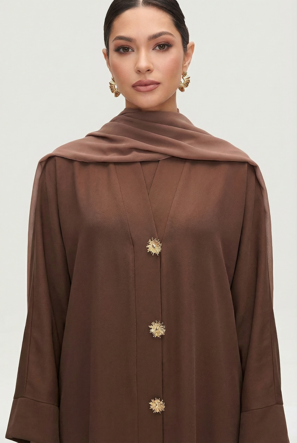 Kahve Shine Abaya