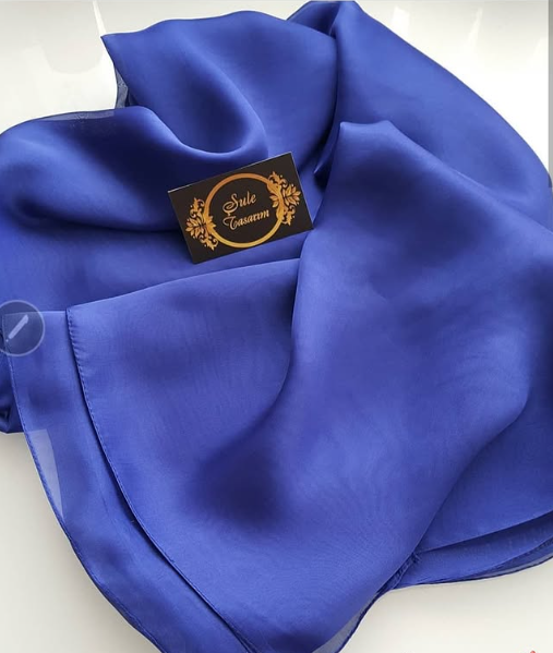 Morcivert Saf İpek Şal