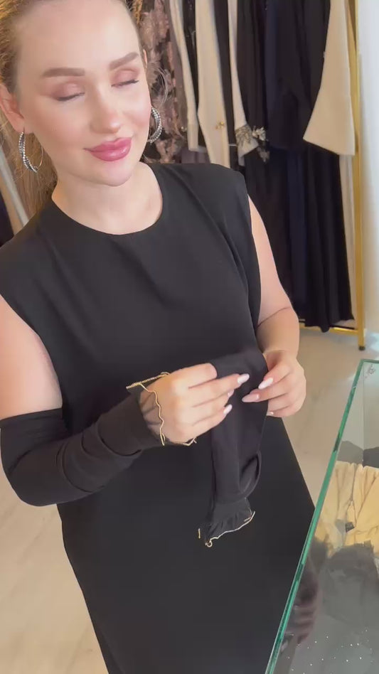 GOLD ZİNCİRLİ TÜLLÜ KOLLUK